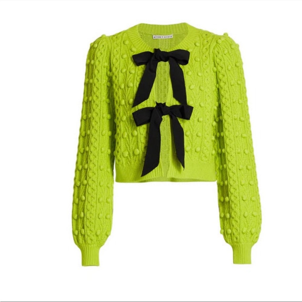 NWT. Alice and Olivia Kitty Puff Sweater.